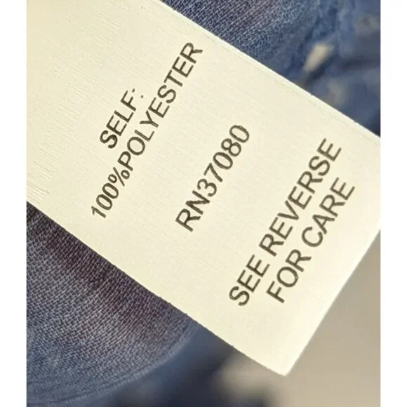 Hint of Mint Women Top Plus Size 18W Blue Sheer Paisley  Bohemian Flowy Romantic - Picture 9 of 14